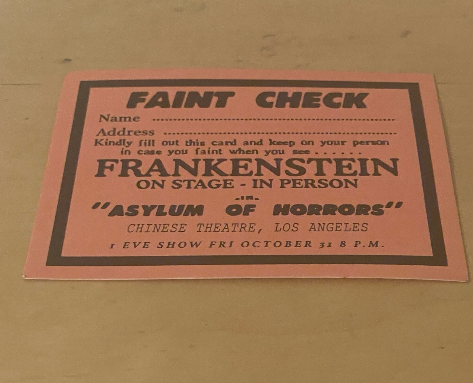 “Frankenstein” Promo Card Screening Giveaway Guillermo Del Toro Netflix