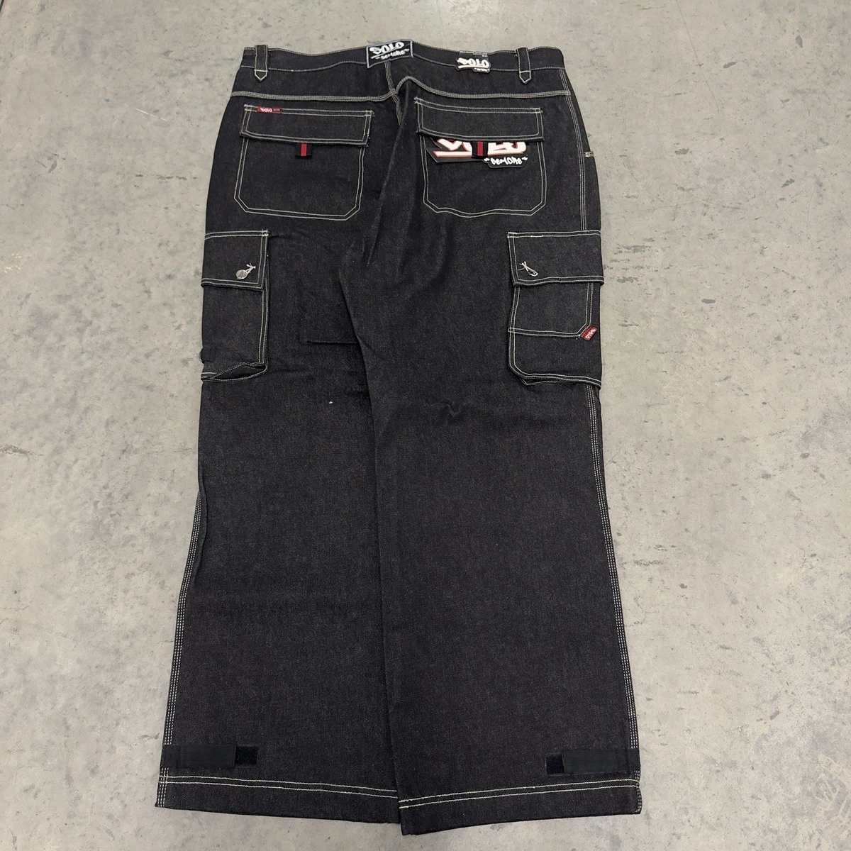 パンツ SOLO Semore Baggy denim Black USA Solo Jeans for Men in 32 Inseam for sale | eBay