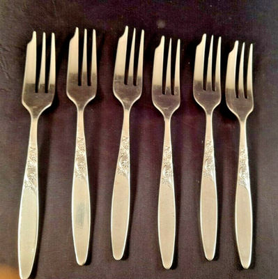 GROSVENOR CHRISTINE グロブナー EPNS A1 カトラリー Vintage GROSVENOR CHRISTINE EPNS A1 Silver Plated Cake Forks Set 6