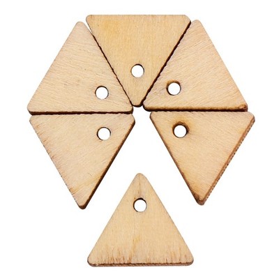 300 Pcs Holzdreieckscheiben Unvollendete Holzausschnitte DIY-Holzausschnitte