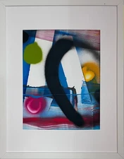 OOAK painting Bold Contemporary Abstract Expressionism Vivid Colors by Pennisi