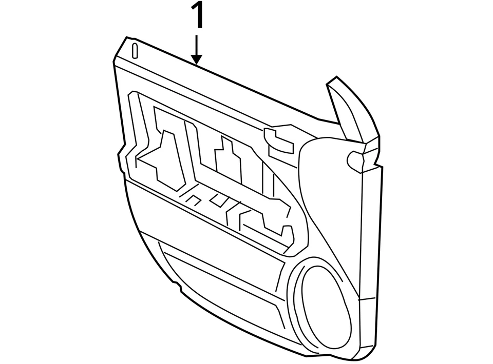 Panel de puerta calibre Dodge 2007-2008 1dl40bdaaa - nuevo OEM Foto 3 de 3