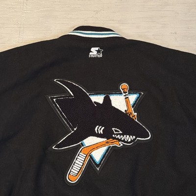 Vintage NEW W/ Tags 90s Starter San Jose Sharks Letterman Hockey