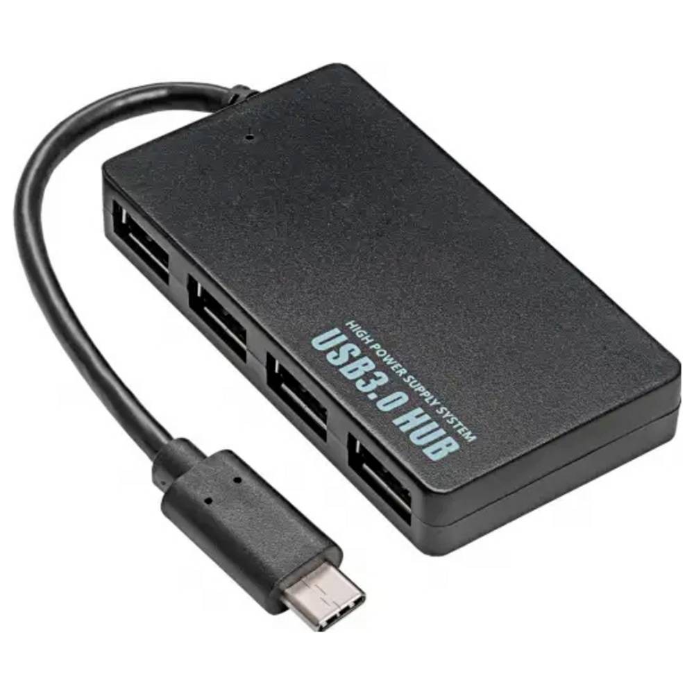 Hub USB 4 ports Akyga AK-AD-52 transfert rapide 5 GBit/s en noir