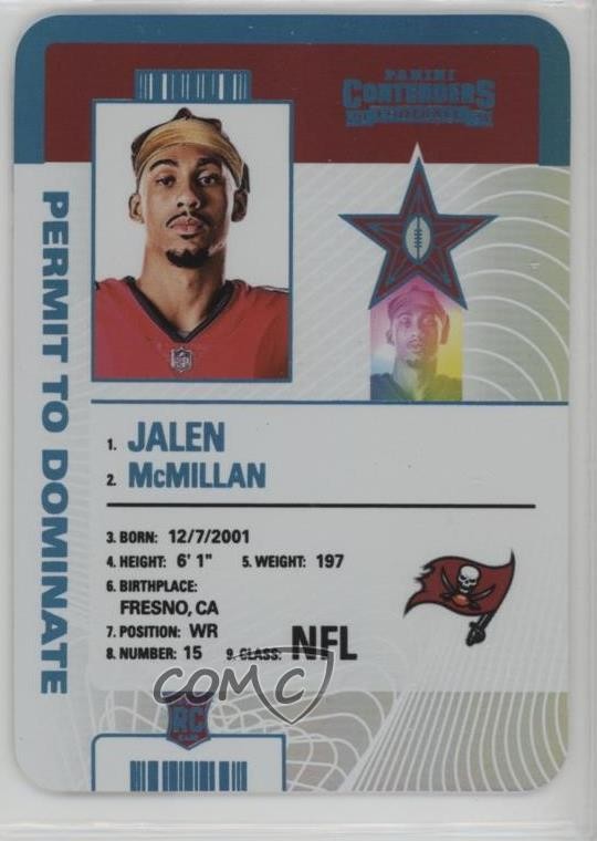 2024 Panini Contenders Permit to Dominate Jalen McMillan #16 Rookie RC 1n4k