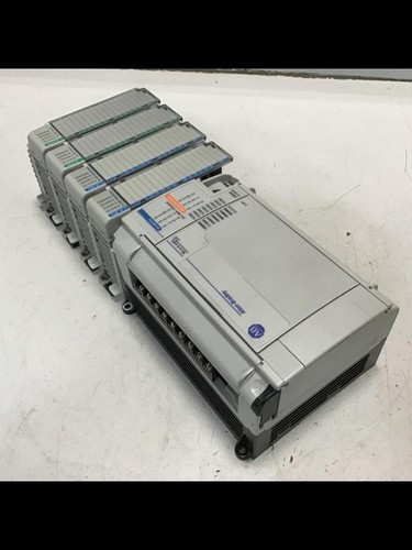 ALLEN BRADLEY Base Unit & Modules 1764-24BWA & RELAY MODULES Used #133499 - Picture 2 of 8