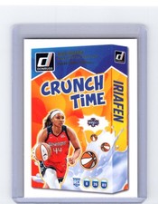 2025 Panini Donruss WNBA Kiki Iriafen #20 Gold Press Proof Crunch Time (RC)