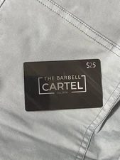 The Barbell Cartel $25 Gift Card Sport Wear Shop Present for Men 