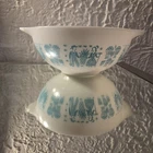 PYREX Amish Butter Print Mixing Bowl 2 1/2 Qt 443 Ovenware Vintage Cinderella