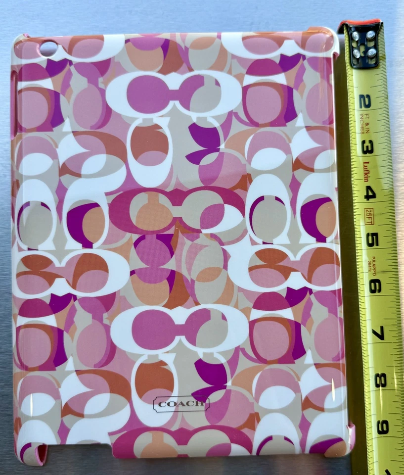 COACH Molded iPAD Case 2 3 or 4 - Multi-color Pink Orange Cream White - Image 2 of 4