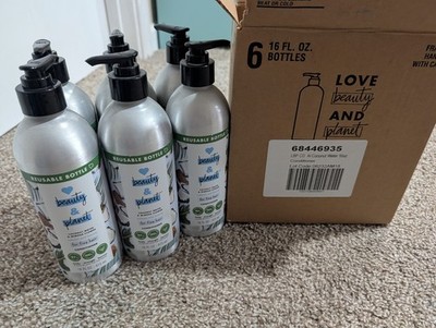 6 x Beauty & Planet Coconut Water & Mimosa Flower Conditioner 16oz New Old Stock