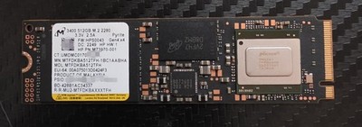 Micron 3400 512GB Gen 4.0 4x4 NVMe PCIe SSD (100% Health)