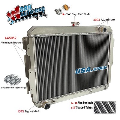 Radiator 26'' For Dodge Challenger Coronet 1966-1972 Mopar B /E Body V8 Aluminum