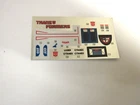 Vintage Hasbro Takara Transformers G1 Original Sticker Sheet Unused