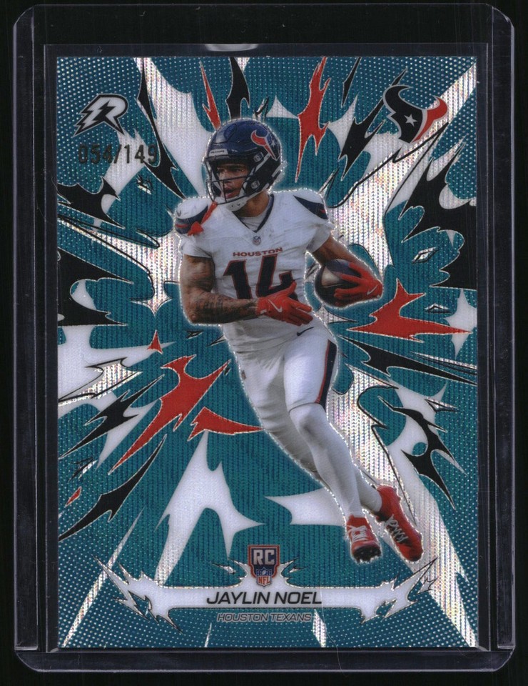 2025 Topps Resurgence #135 Jaylin Noel Teal Surge 054/149 RC Texans