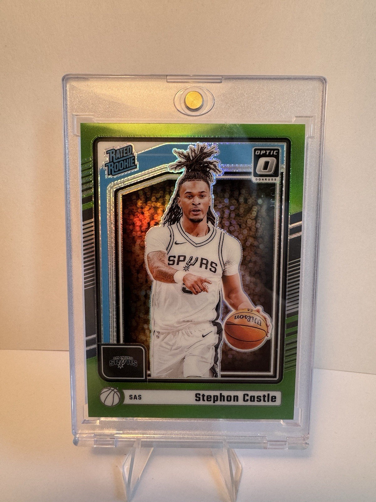 2024-25 Panini Donruss Optic Stephon Castle #254 Lime Green Rated Rookie RC /149