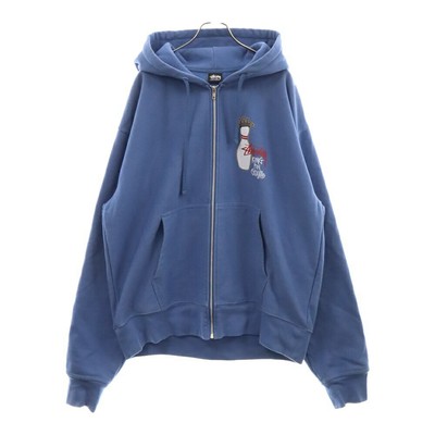 Stussy Size Xl 24Aw Kingpin Zip Hoodie Sweat Blue 1975037 No.rp473 