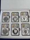 2023 $1 Morgan and Peace Dollar 6-Coin Set NGC MS/PF 70