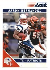 2011 Score Glossy #168 Aaron Hernandez - FB