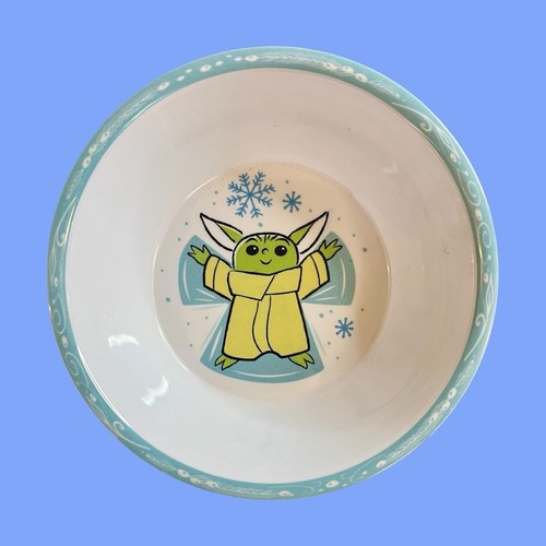 St. Nicholas Square Star Wars Grogu Plastic Bowl Winter BPA Free Dishwasher Safe