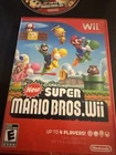2 Discs New Super Mario Bros. Wii Nintendo Wii (2009) Complete with Manual CIB