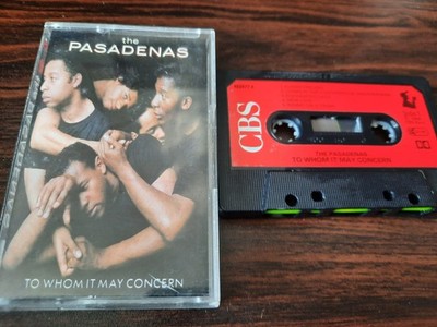 THE PASADENAS - TO WHOM IT MAY CONCERN - CASSETTE TAPE ALBUM 1988 TRIBUTE ETC
