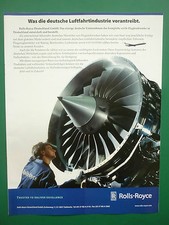 11/2000 PUB ROLLS-ROYCE BR715 ENGINE BOEING 717 AIRLINER GERMAN AD