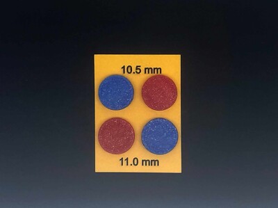 2 Sets Küche Spültischarmatur Indizes, rote & blaue Kappen (Abdeckung/Stecker) 10,5 & 11 mm Durchmesser