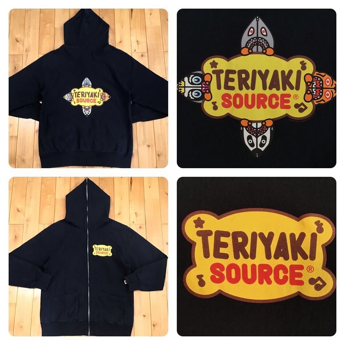BAPE Teriyaki Alien パーカー a bathing ape BAPE Teriyaki Alien Full Zip Hoodie Dark Navy A Bathing Ape Size M