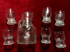 Karaffen Set Krug Gläser 7 tlg bowle carafe getränke glas