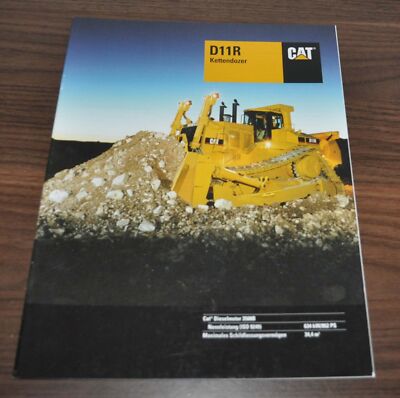 Caterpillar D11R Kettendozer Tractor Specification Technical Brochure Prospekt