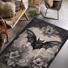 Gothic Rug For Bat Decor, Halloween Decor Rug For Goth Room, Victorian Rug For H