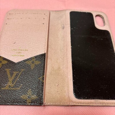 Auth LOUIS VUITTON Monogram Vivienne iPhoneX XS Cover Case Pink