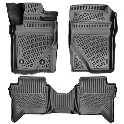 Car Floor Mats Liners For VW Amarok 2023-2025 All Season Heavy Duty 3D Auto Rugs