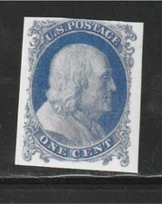 U.S 1851 Franklin 1 cent  Scott #5 REPLICA **See Pic** @