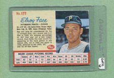 1962 Post #177 Elroy Face (Pirates) (GNF16)   Ex   (Flat Rate Ship)