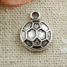 Free Ship 160 pcs tibetan silver football charms 15x11mm L-103