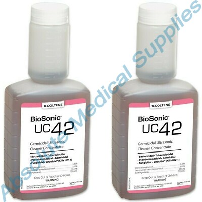 *2-Packs* Coltene BioSonic Germicidal Ultrasonic Cleaner Concentrate 16 Oz UC42