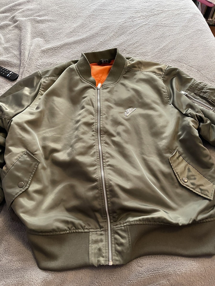 Nike New Punk 3D Logo Aviator Flight Jacket ( size 3xl) Cz1670-380