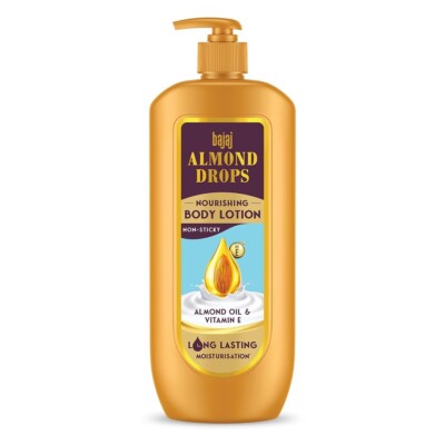 Bajaj Almond Drops Nourishing Body Lotion I Long Lasting Moisturization I Almond