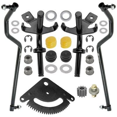 Steering Wheel Spindle, Gear & Bushing Kit For John Deere L110, L111, L118, L120, L130 Lawn Tractors