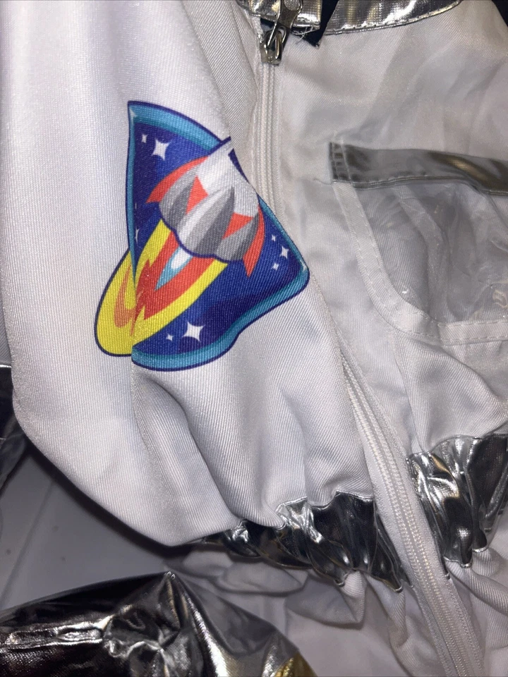 NASA Astronauta Blanco Mono Disfraz Con Sombrero Niños Talla 6-8 Niño Cierva Tigre Foto 3 de 4