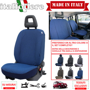 Coprisedili Anteriori Fiat Panda 2012 - Italfodere In Cotone, Nero, Facili Da Installare - Foto 6