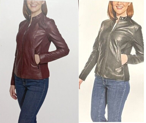 Kenneth Cole New York Women's Leather Jacket - Picture 1 of 29