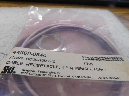 STI / Omron Model: 44509-0540. SC09-10M540 Receptacle 4 Pin Cable. New Old Stk - Picture 2 of 2