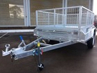 8x5 Single Axle Galvanised Box Trailer 1400kg ATM with 600mm mesh cage