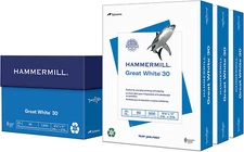 Printer Paper, Great White 30% Recycled Paper, 8.5 X 11 - 92 Bright, Made in the