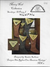 Merry Noel Collection Stockings A Plenty I-Christmas stockings Cross stitch-NIP