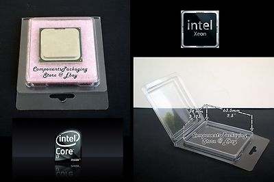 20 CPU Storage Case fits Intel Processors Size up to 66.5 x 55 mm with ESD Foam