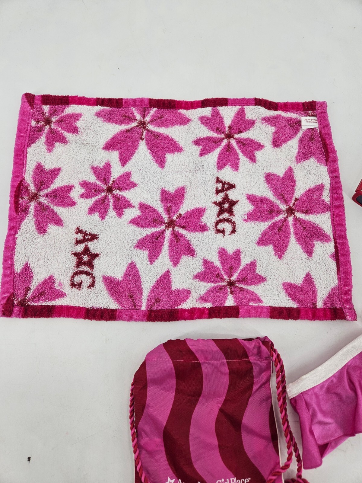 American Girl Pink Bikini Beach Towel Bag Sunglasses eBay